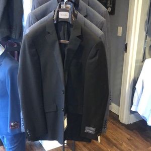 Bertolini Sport Coat , Black , Size 38 R